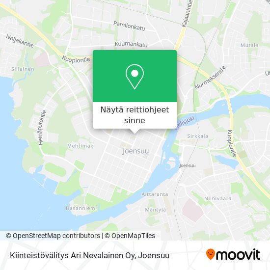 Kiinteistövälitys Ari Nevalainen Oy kartta