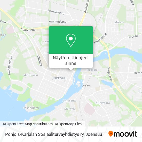 Pohjois-Karjalan Sosiaaliturvayhdistys ry kartta