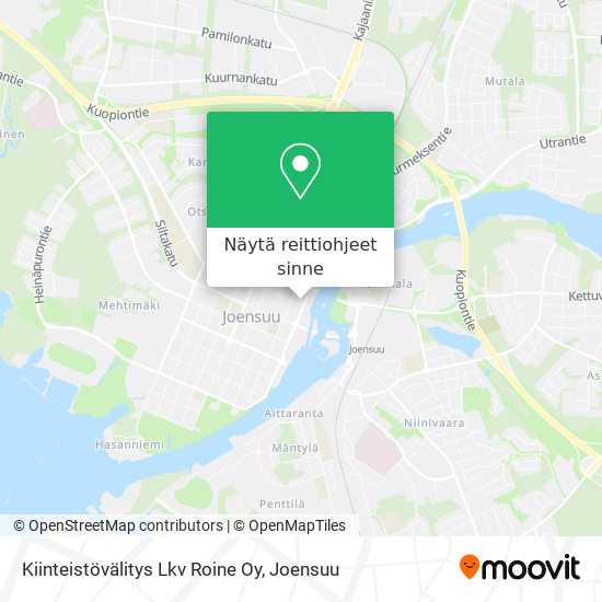 Kiinteistövälitys Lkv Roine Oy kartta