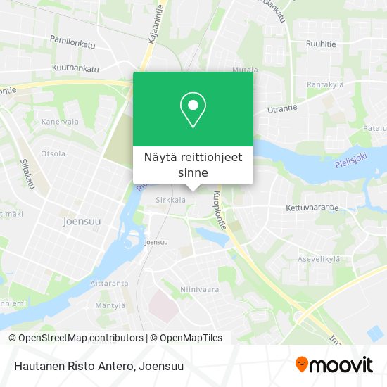 Hautanen Risto Antero kartta