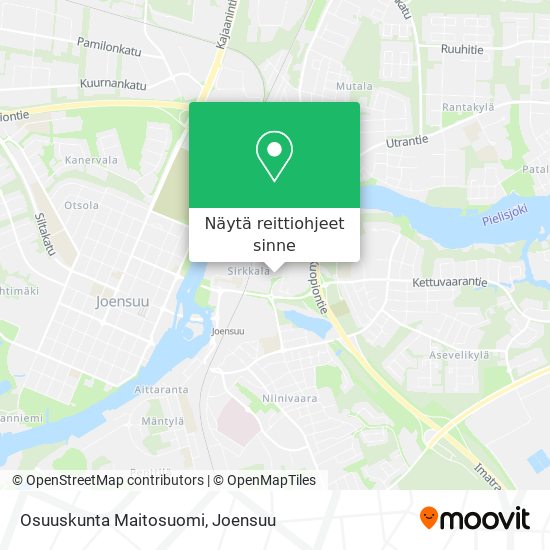 Osuuskunta Maitosuomi kartta