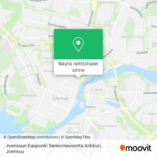 Joensuun Kaupunki Seniorineuvonta Ankkuri kartta