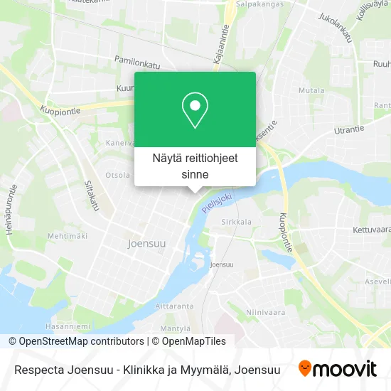 Respecta Joensuu - Klinikka ja Myymälä kartta