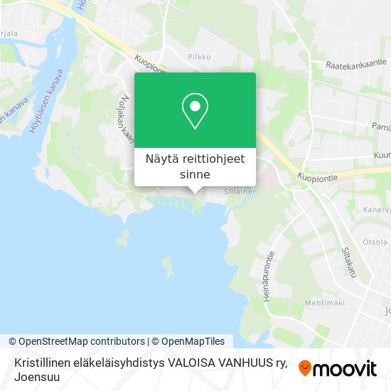 Kristillinen eläkeläisyhdistys VALOISA VANHUUS ry kartta