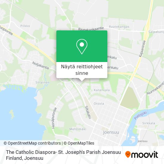 The Catholic Diaspora- St. Joseph's Parish Joensuu Finland kartta