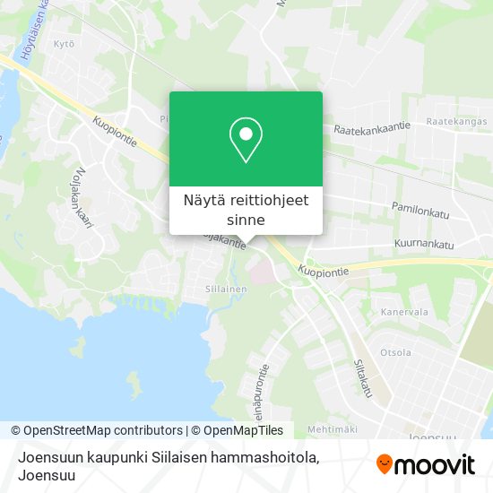 Joensuun kaupunki Siilaisen hammashoitola kartta