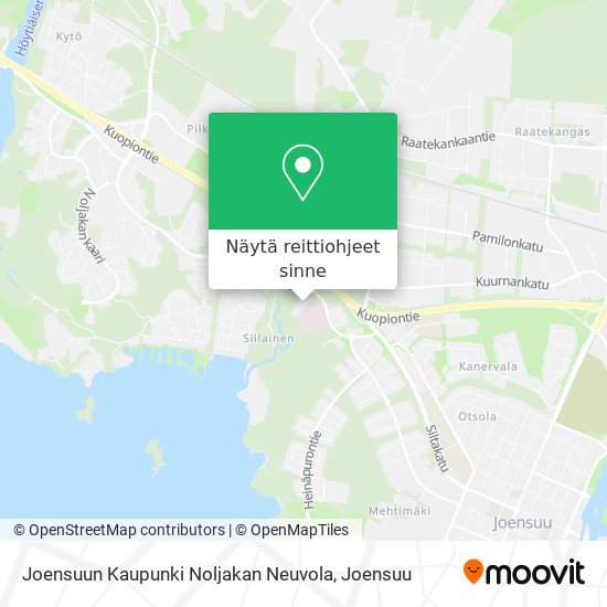 Joensuun Kaupunki Noljakan Neuvola kartta