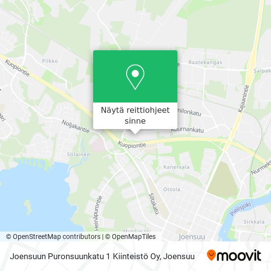 Joensuun Puronsuunkatu 1 Kiinteistö Oy kartta