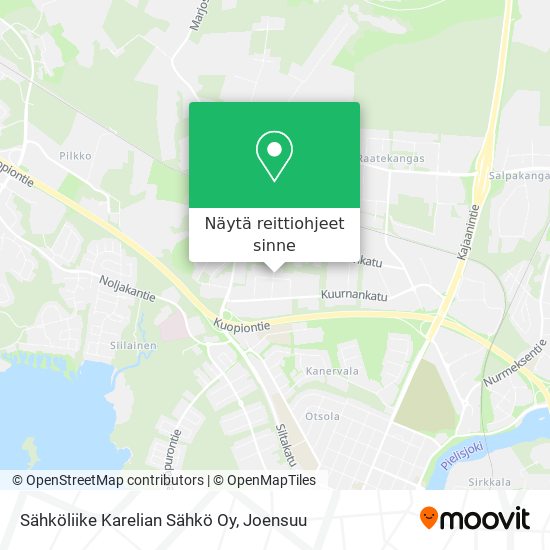 Sähköliike Karelian Sähkö Oy kartta