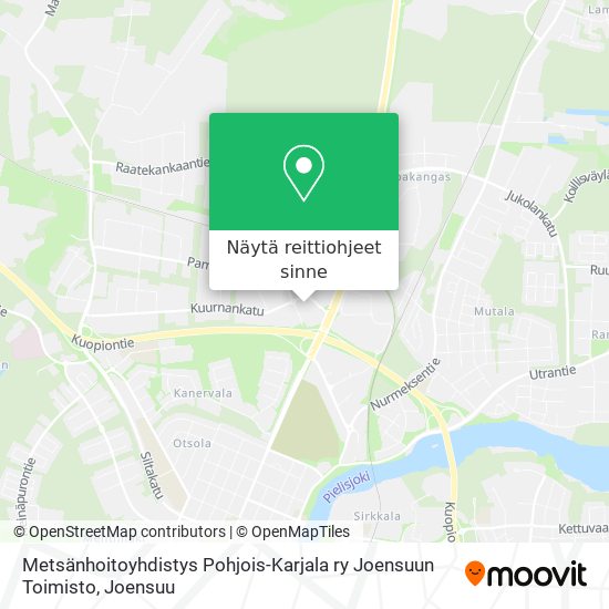 Metsänhoitoyhdistys Pohjois-Karjala ry Joensuun Toimisto kartta
