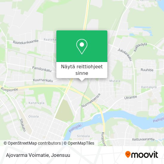 Ajovarma Voimatie kartta