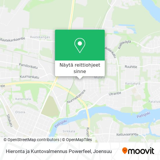 Hieronta ja Kuntovalmennus Powerfeel kartta