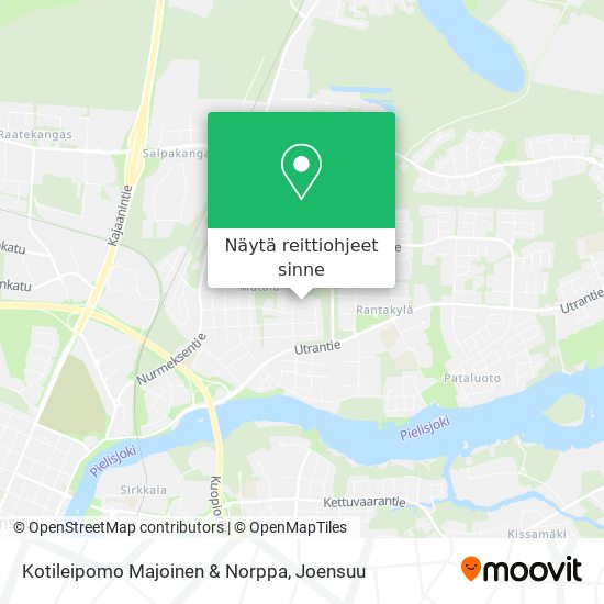 Kotileipomo Majoinen & Norppa kartta