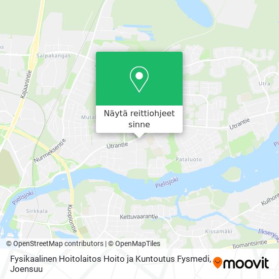 Fysikaalinen Hoitolaitos Hoito ja Kuntoutus Fysmedi kartta