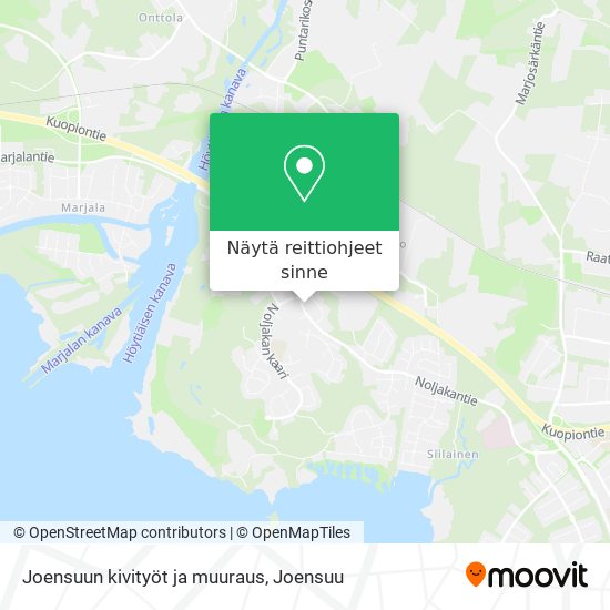 Joensuun kivityöt ja muuraus kartta