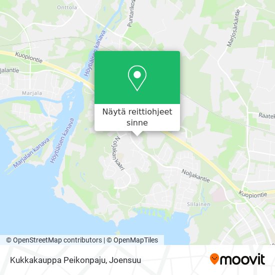 Kukkakauppa Peikonpaju kartta