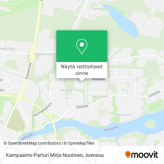 Kampaamo-Parturi Mirja Nuutinen kartta