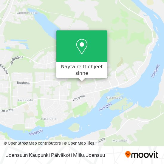 Joensuun Kaupunki Päiväkoti Miilu kartta