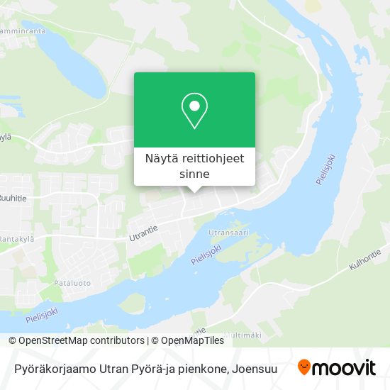 Pyöräkorjaamo Utran Pyörä-ja pienkone kartta