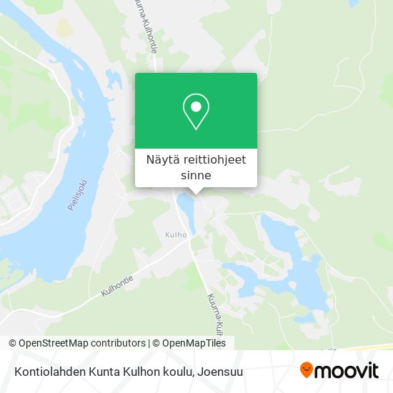 Kontiolahden Kunta Kulhon koulu kartta