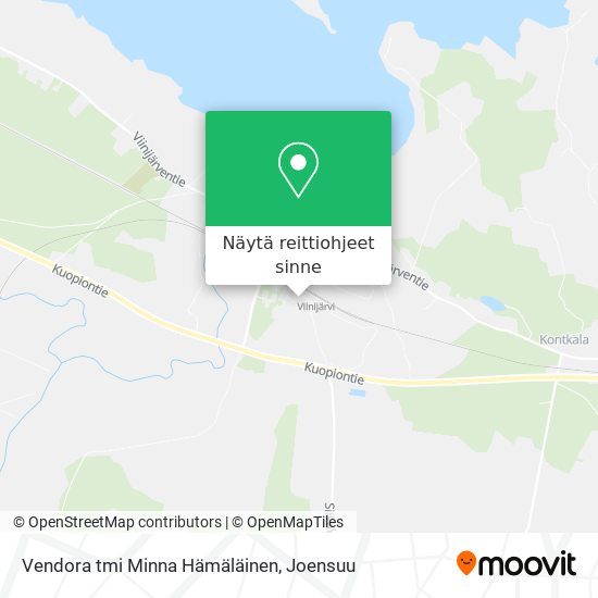 Vendora tmi Minna Hämäläinen kartta