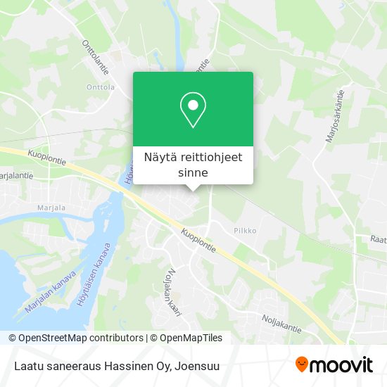Laatu saneeraus Hassinen Oy kartta