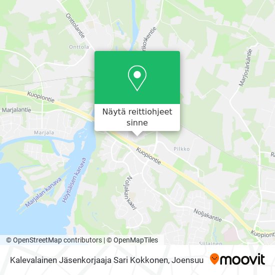Kalevalainen Jäsenkorjaaja Sari Kokkonen kartta