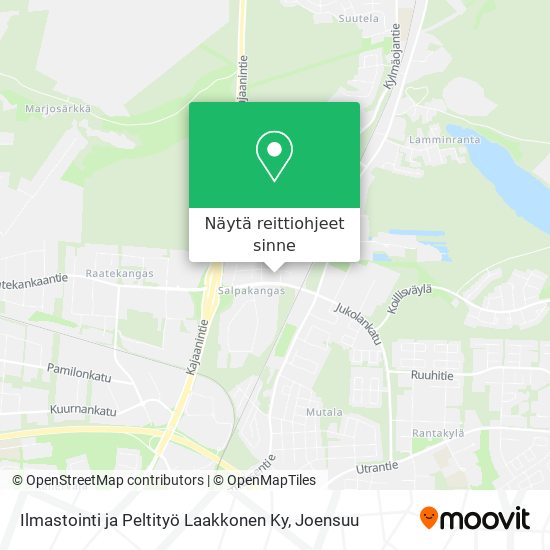 Ilmastointi ja Peltityö Laakkonen Ky kartta