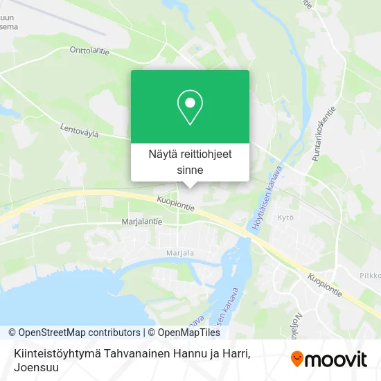 Kiinteistöyhtymä Tahvanainen Hannu ja Harri kartta