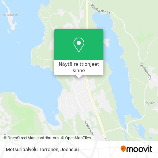 Metsuripalvelu Törrönen kartta