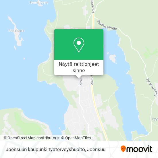 Joensuun kaupunki työterveyshuolto kartta