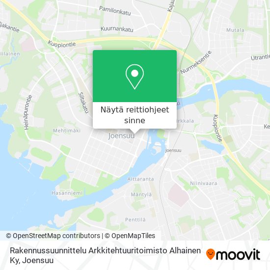 Rakennussuunnittelu Arkkitehtuuritoimisto Alhainen Ky kartta