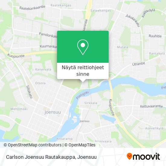 Carlson Joensuu Rautakauppa kartta