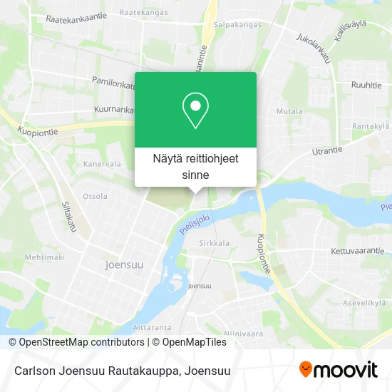 Carlson Joensuu Rautakauppa kartta