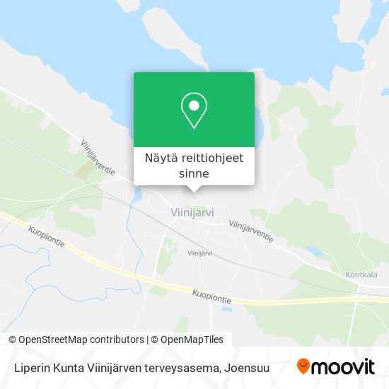 Liperin Kunta Viinijärven terveysasema kartta