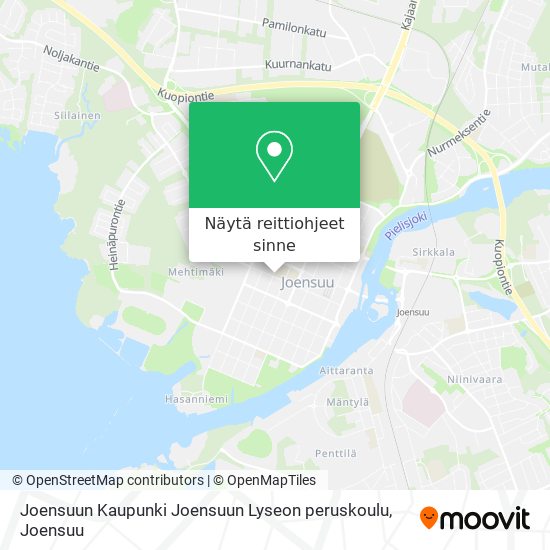 Joensuun Kaupunki Joensuun Lyseon peruskoulu kartta
