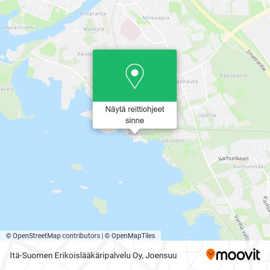 Itä-Suomen Erikoislääkäripalvelu Oy kartta