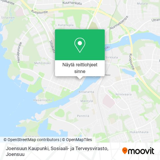Joensuun Kaupunki, Sosiaali- ja Terveysvirasto kartta