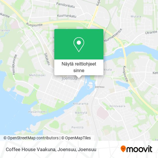 Coffee House Vaakuna, Joensuu kartta