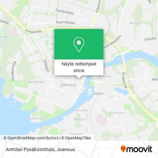 Anttilan Pysäköintitalo kartta