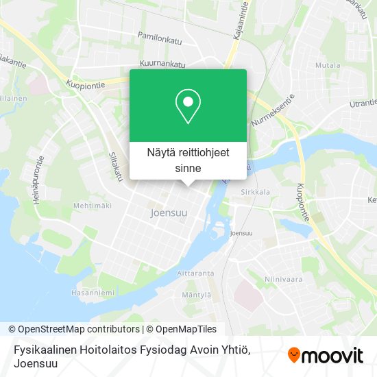 Fysikaalinen Hoitolaitos Fysiodag Avoin Yhtiö kartta