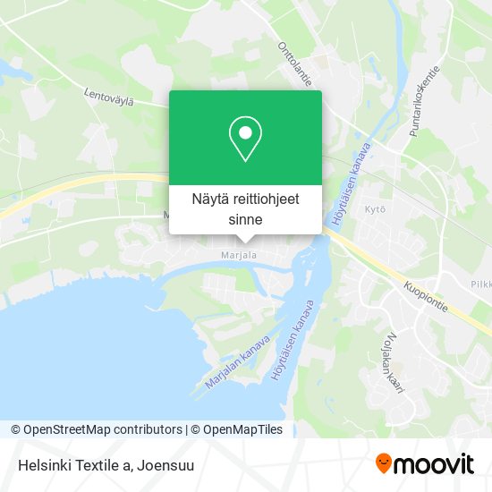 Helsinki Textile a kartta