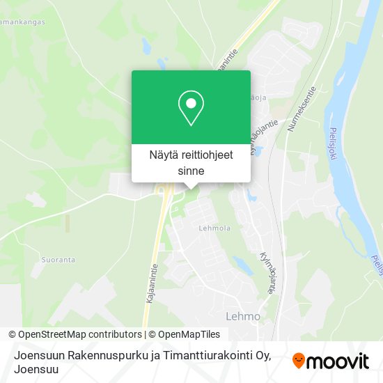 Joensuun Rakennuspurku ja Timanttiurakointi Oy kartta