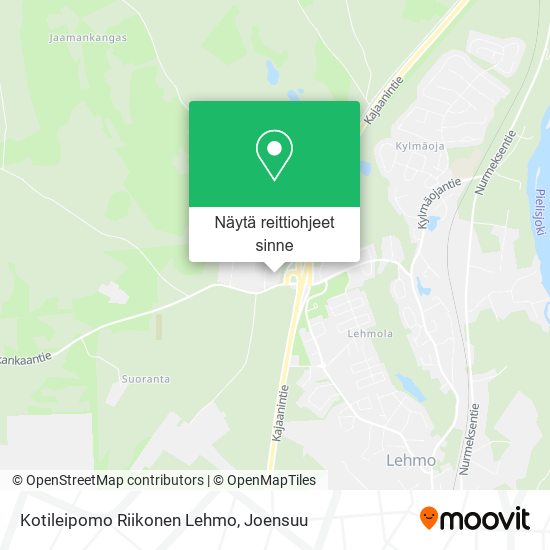 Kotileipomo Riikonen Lehmo kartta