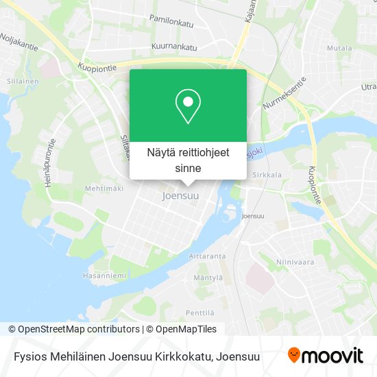 Fysios Mehiläinen Joensuu Kirkkokatu kartta