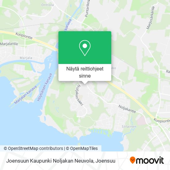 Joensuun Kaupunki Noljakan Neuvola kartta