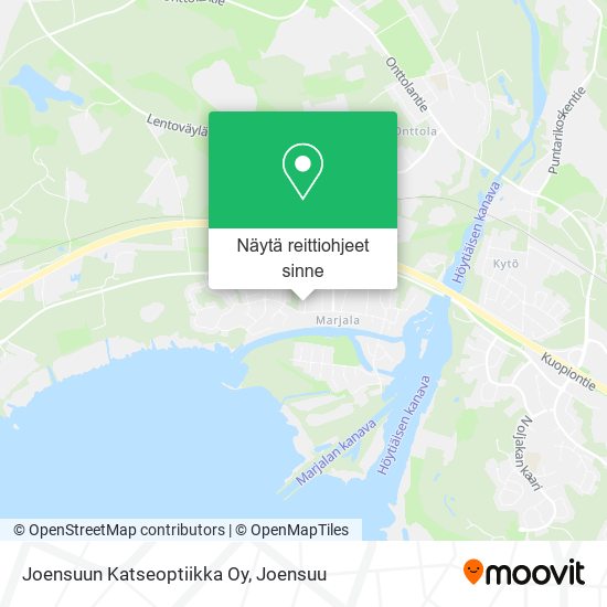 Joensuun Katseoptiikka Oy kartta