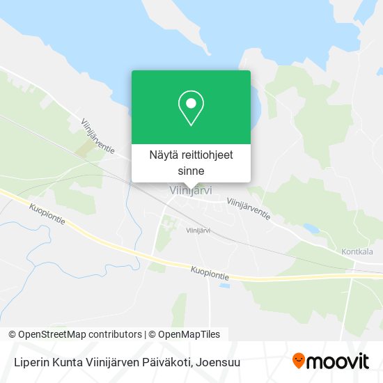 Liperin Kunta Viinijärven Päiväkoti kartta