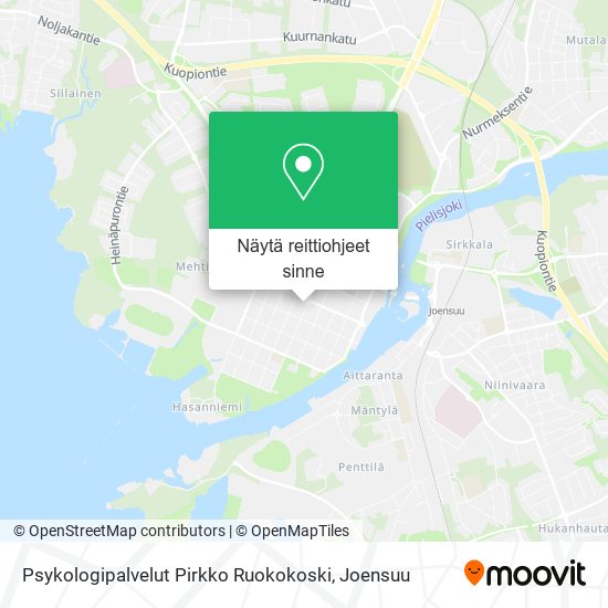 Psykologipalvelut Pirkko Ruokokoski kartta
