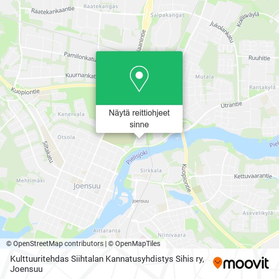 Kulttuuritehdas Siihtalan Kannatusyhdistys Sihis ry kartta
